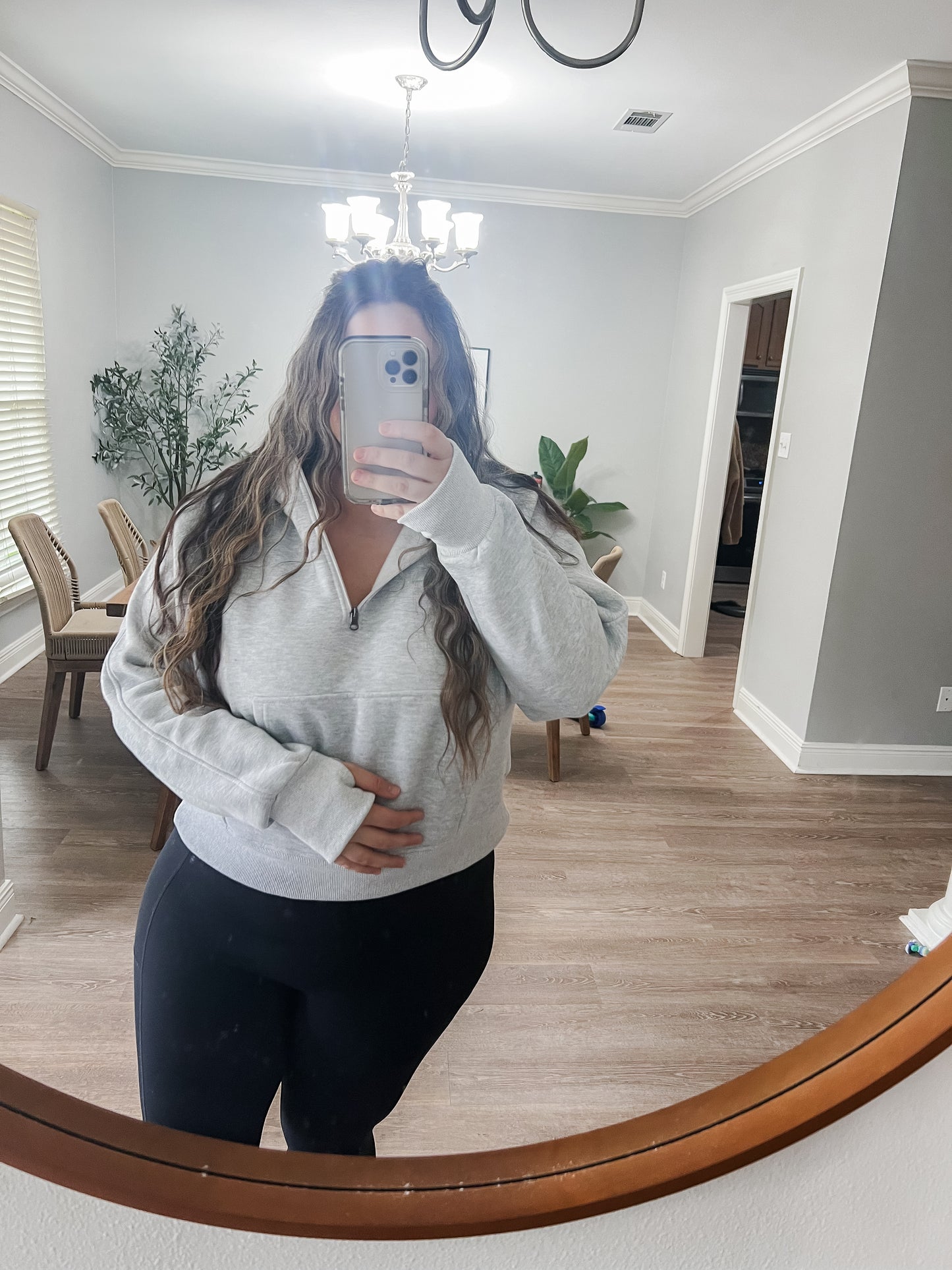 Another Day Half Zip Hoodie - Grey