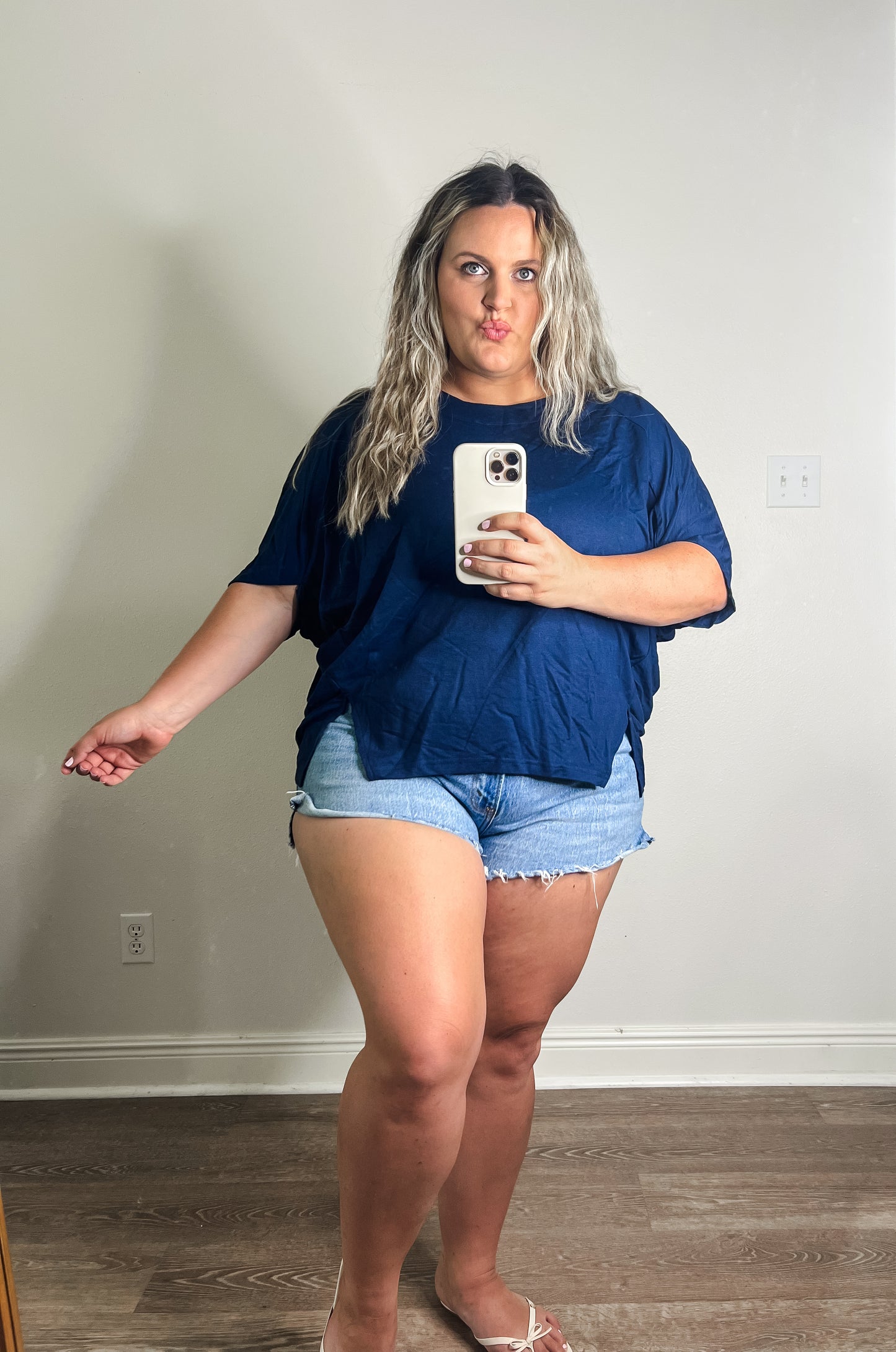 Delilah Navy Top