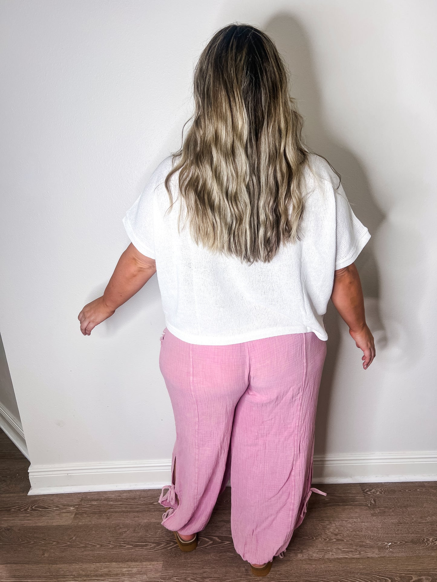 Boho breeze Vintage Mauve Jogger Gauze