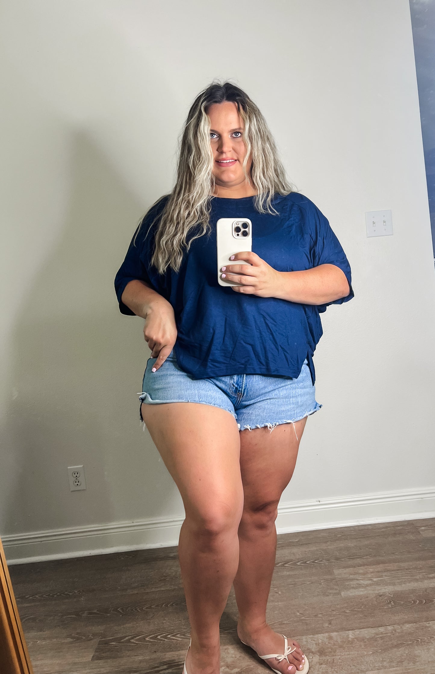 Delilah Navy Top