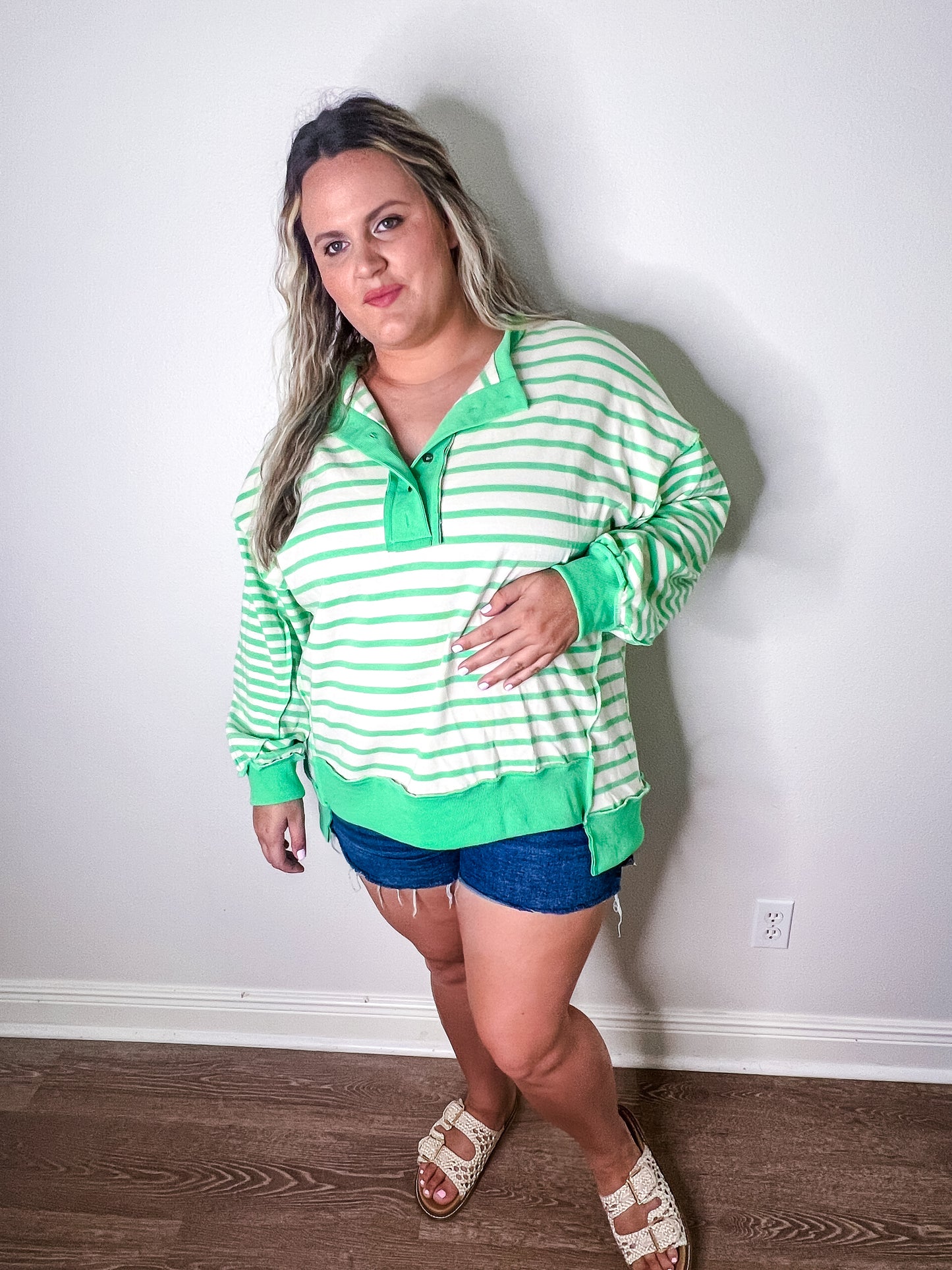 Margarita Striped Sweatshirt