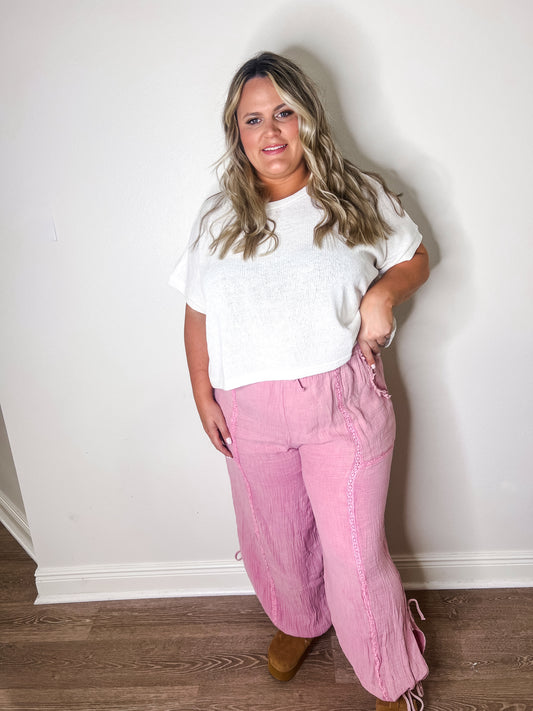 Aspen Knit Top White