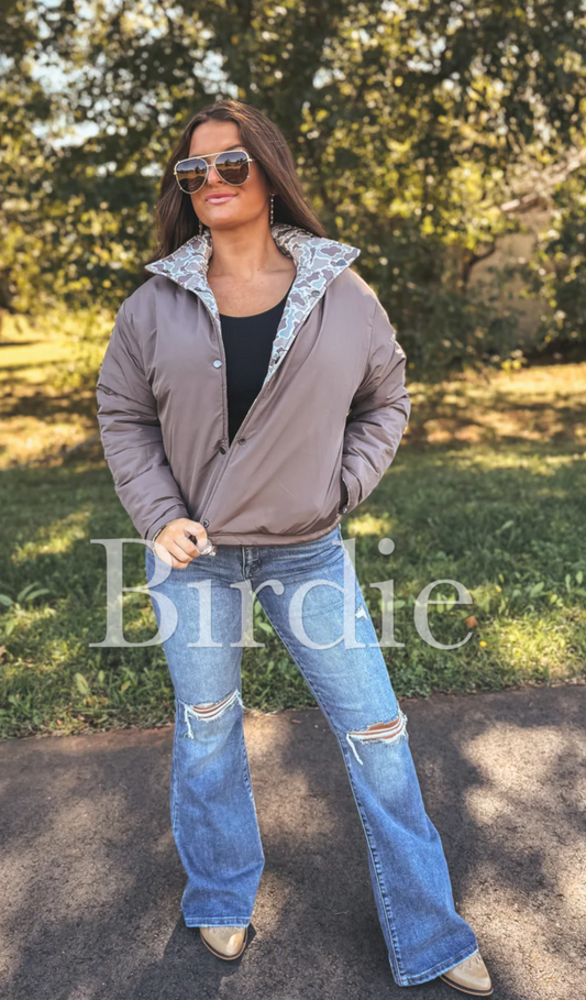 PREORDER * Duck Camo Reversible Puffer Jacket