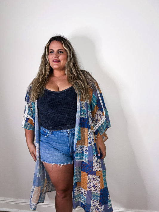 Cali Patchwork Kimono