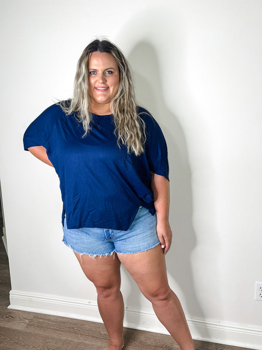 Delilah Navy Top