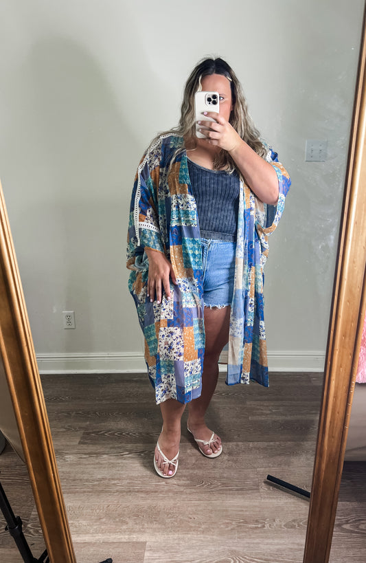 Cali Patchwork Kimono