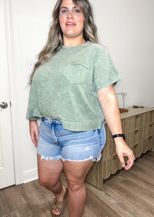 Effortless Everyday Top - light olive