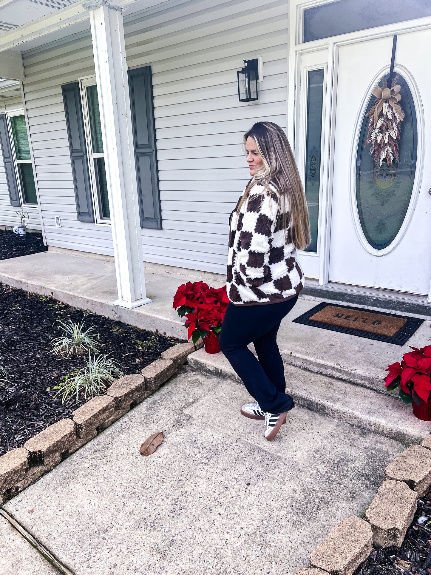 Mocha Latte Checkered Jacket