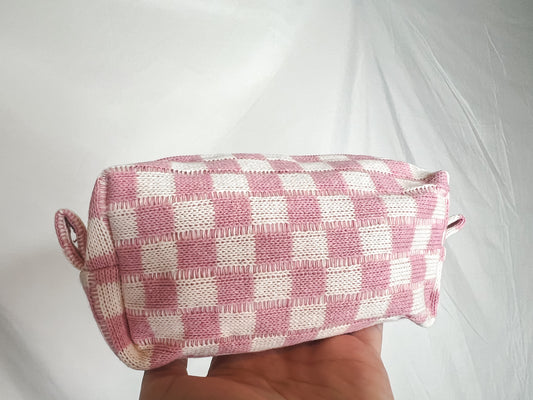 Pink Checkered Bag