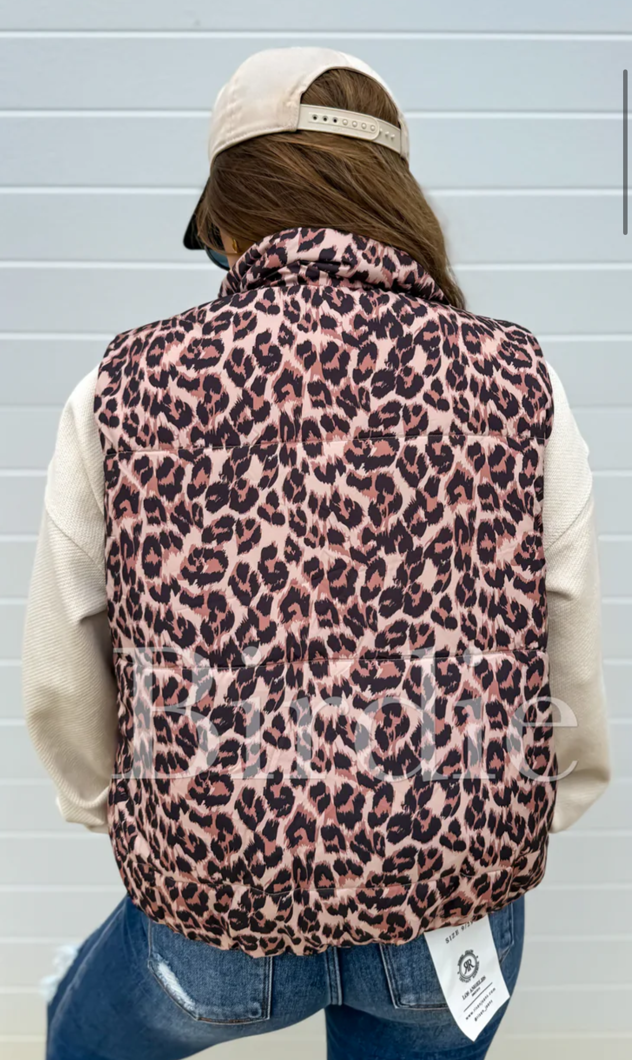 LEOPARD PUFFER VEST