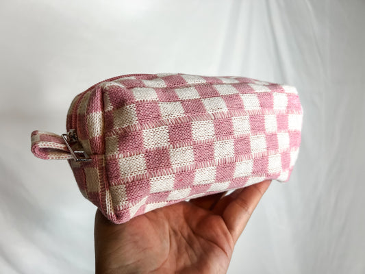 Pink Checkered Bag