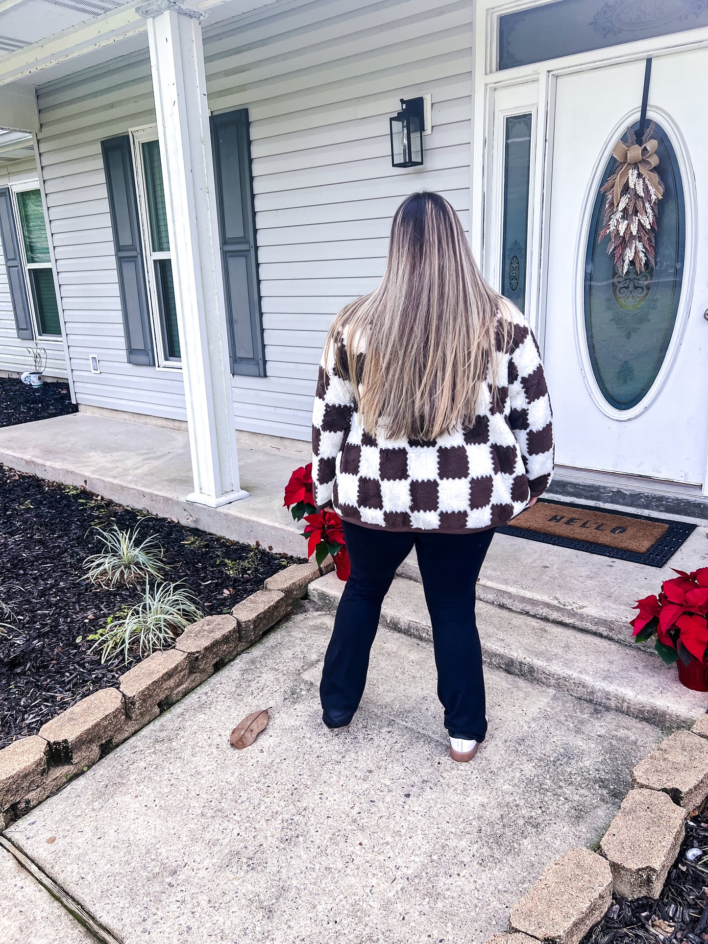 Mocha Latte Checkered Jacket