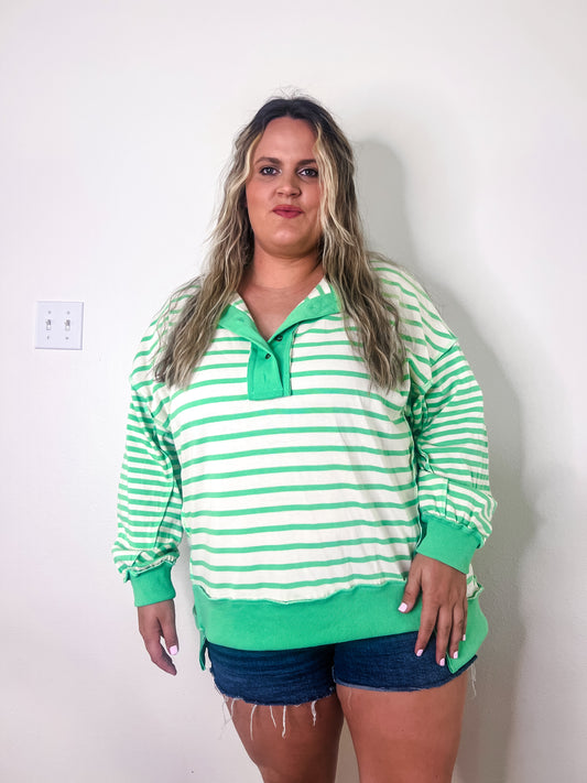 Margarita Striped Sweatshirt