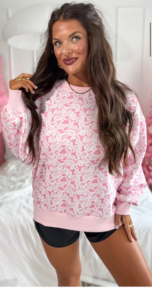 PREORDER - SUGAR BLOOM CAMO CREWNECK