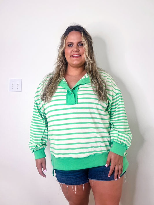 Margarita Striped Sweatshirt