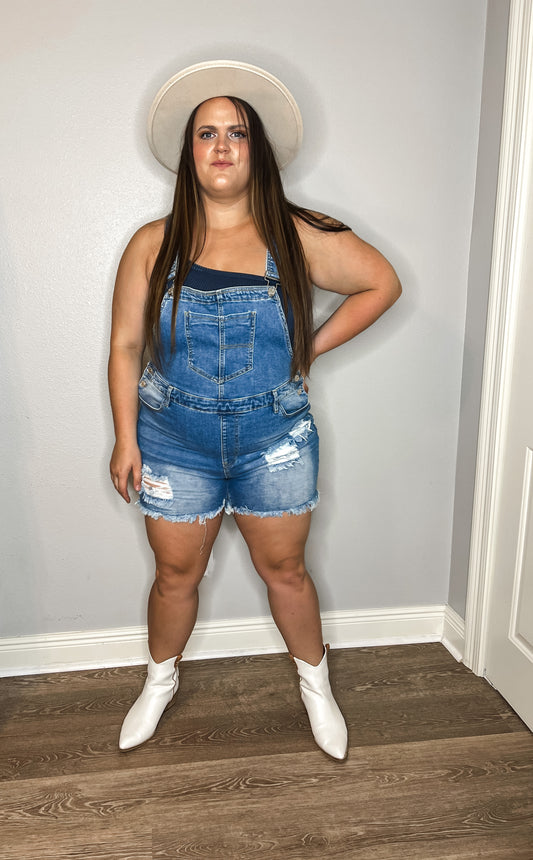 Georgia  Denim Short Overalls