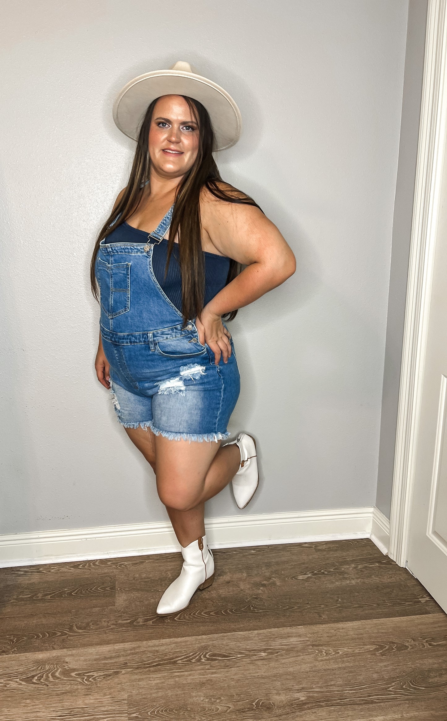 Georgia  Denim Short Overalls