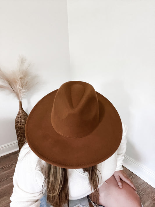 Aspen Fedora Hat - Brown