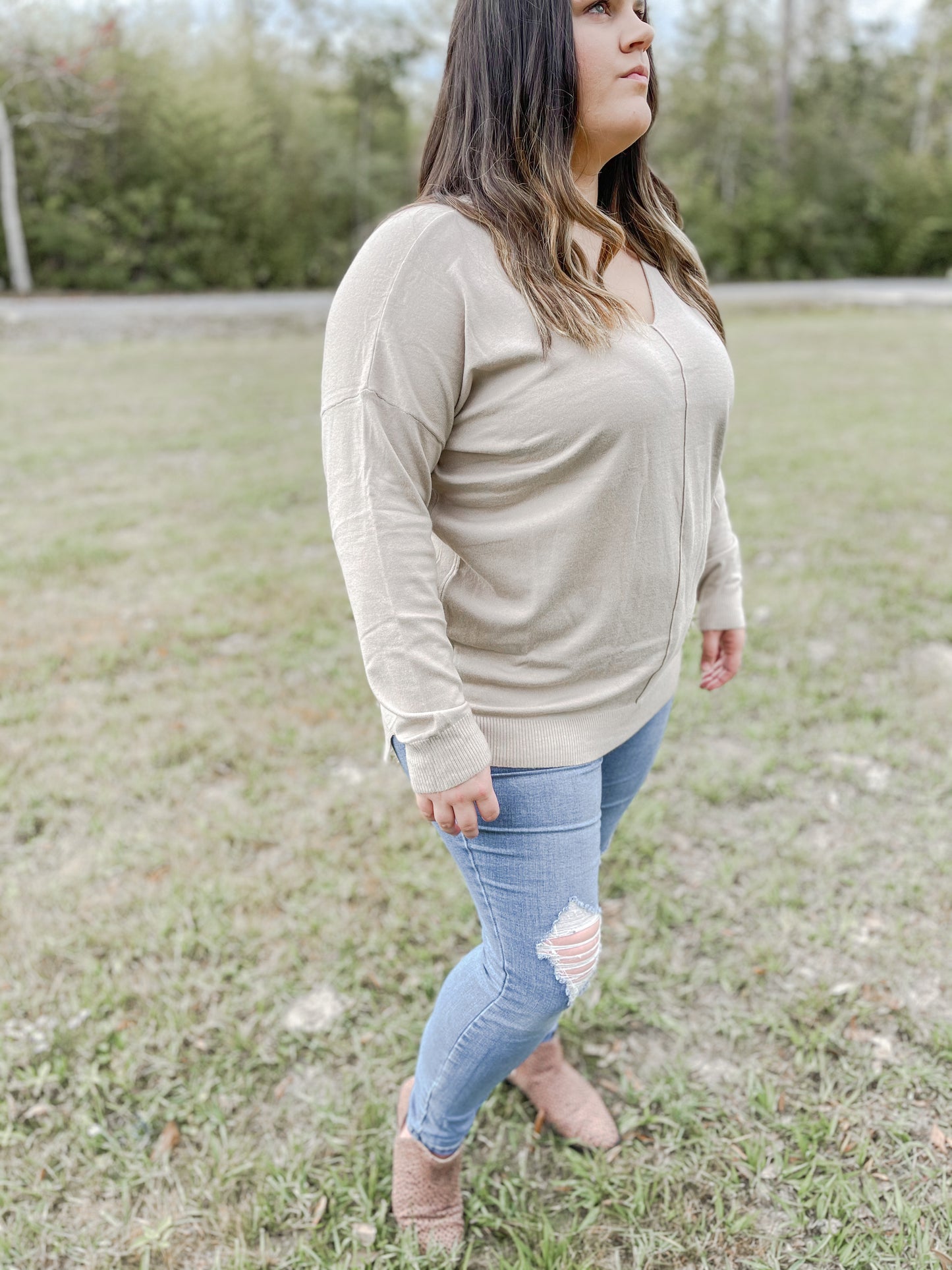 This Time Taupe Sweater