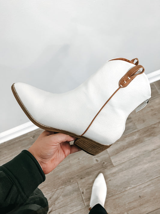 Nola Booties - White