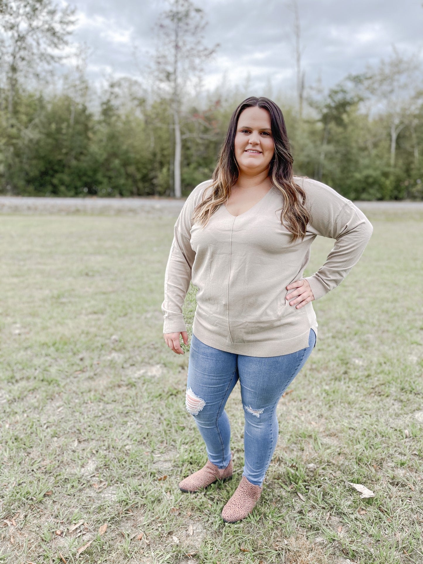 This Time Taupe Sweater