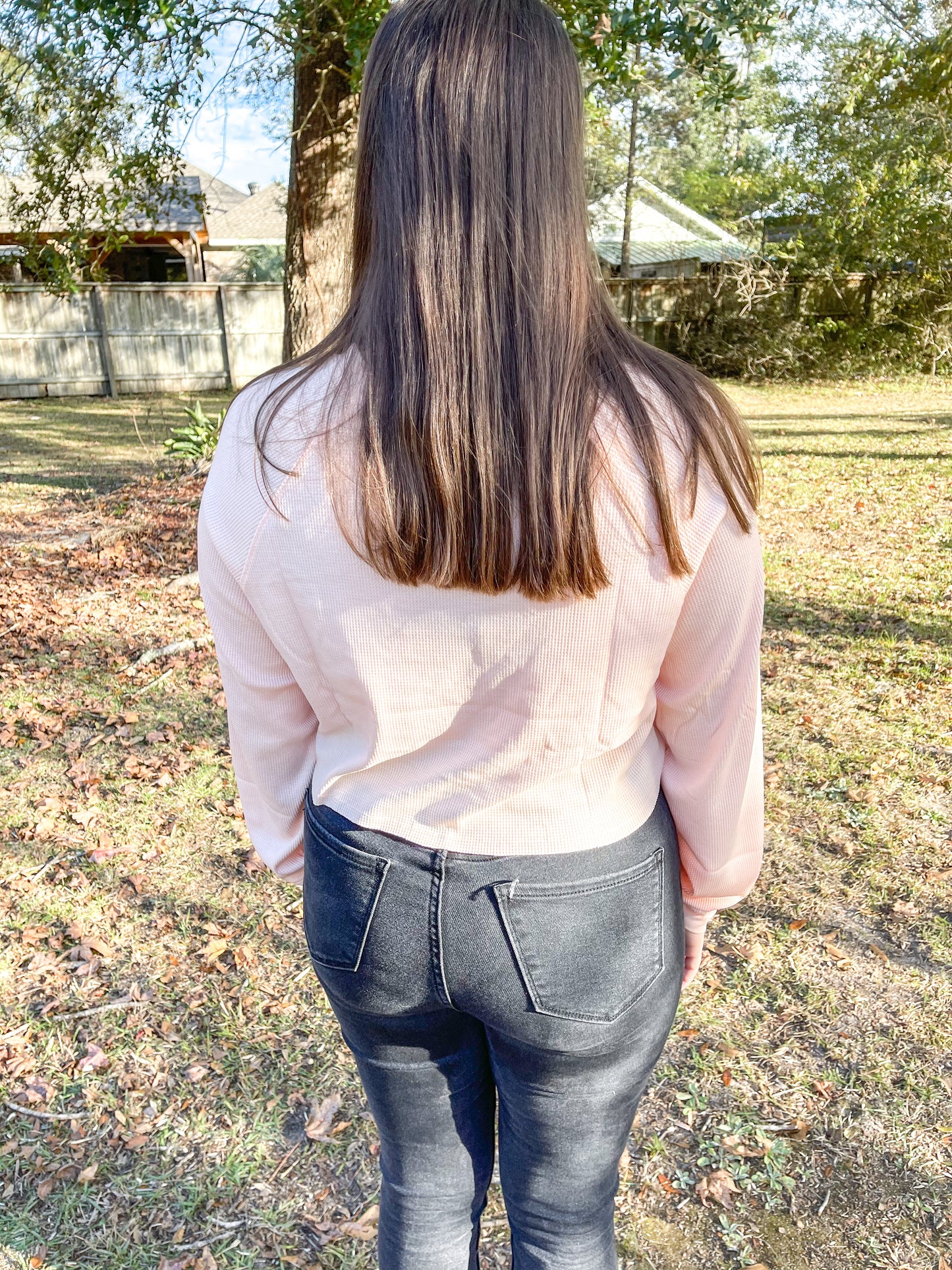 Ribbed Crop Top - Pink